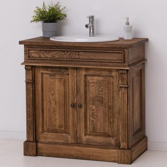 klasicka masivna kupelnova skrina stredomorska rustikalna provensalsky provensalsky mala dub hneda kupelnova skrinka jedinecny nabytok nabytok lameridiana bytovy dizajn obchod.jpg